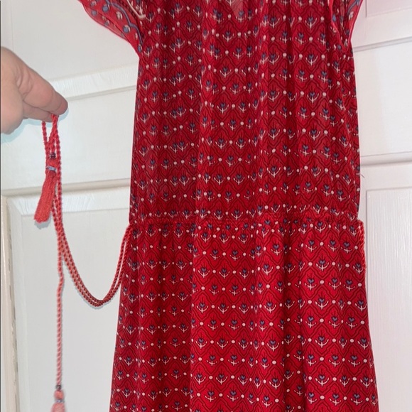 Ulla Johnson Neela Floral Print Silk Midi Dress Scarlet Red Size 0 Valentine Day - Picture 14 of 17